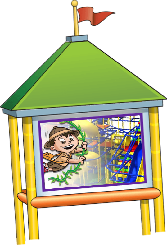 A graphic of a playhouse